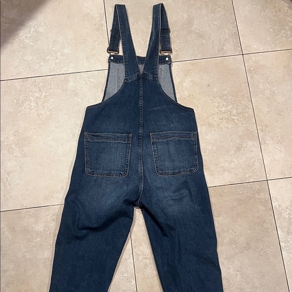 Indigo Blue Denim Jean Overalls Jumpsuit Size XS - Picture 10 of 12